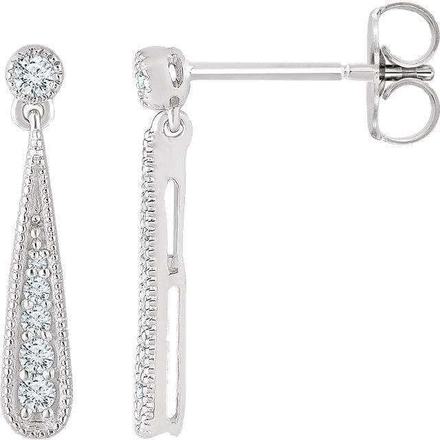 Diamond Teardrop Earrings at Regard Jewelry in Austin, TEXAS - Regard Jewelry