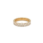 Double Row of Diamonds Eternity Band in 18k Yellow Gold at Regard Jewelry in Austin, Texas - Regard Jewelry