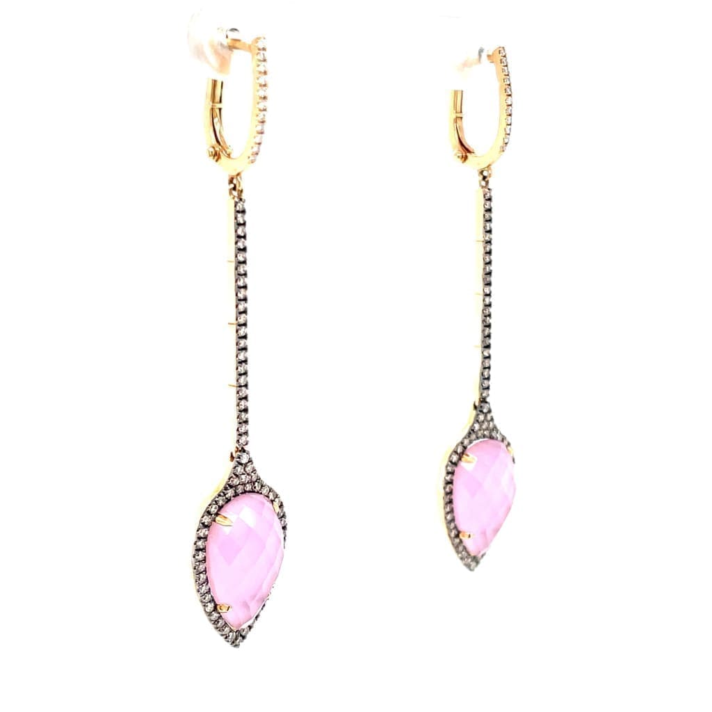 Fashion Earrings With Mother of Pearl and Diamonds at Regard Jewelry in Austin, Texas - Regard Jewelry
