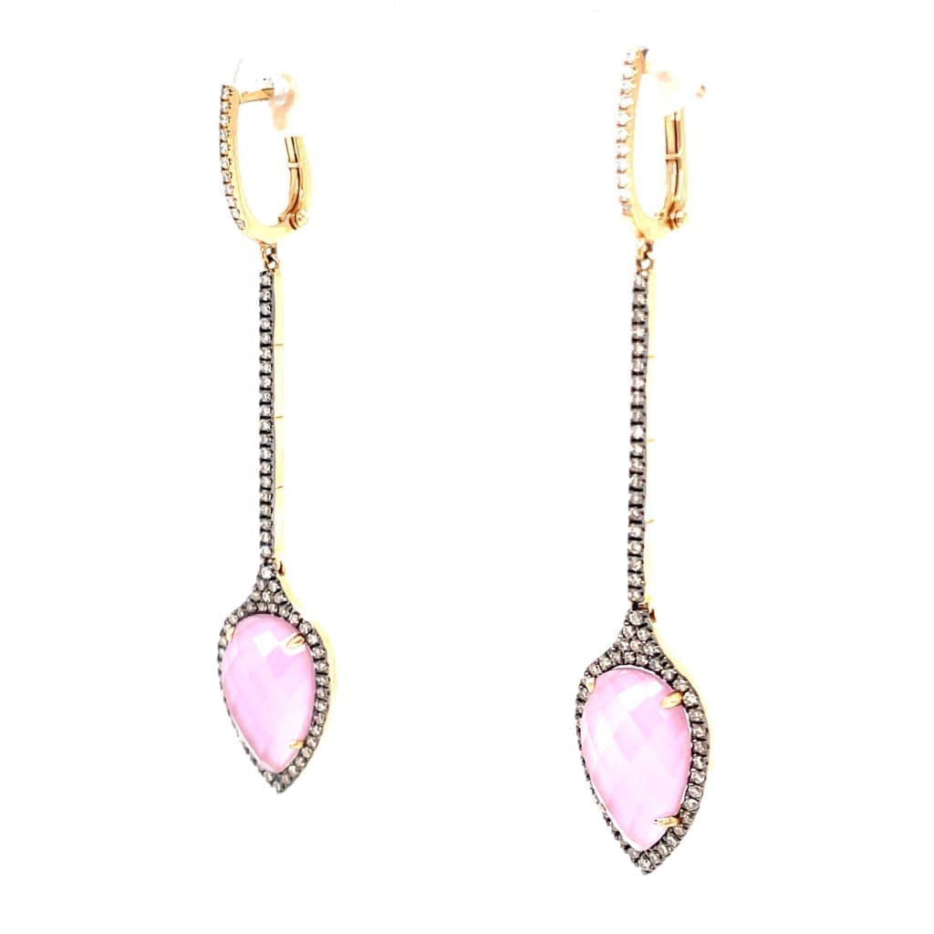 Fashion Earrings With Mother of Pearl and Diamonds at Regard Jewelry in Austin, Texas - Regard Jewelry