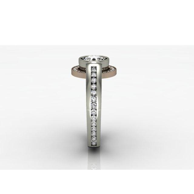 Modern Engagement Ring with Spinning Halo by Regard Jewelry in Austin, Texas - Regard Jewelry