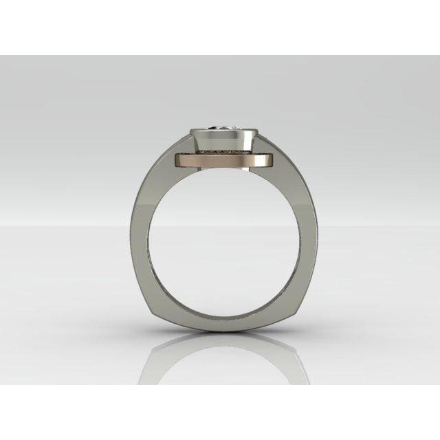 Modern Engagement Ring with Spinning Halo by Regard Jewelry in Austin, Texas - Regard Jewelry