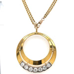 Old European Cut Diamond Estate Necklace and Chain at Regard Jewelry in Austin, Texas - Regard Jewelry