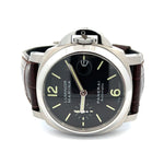 Panerai Pam 48 Stainless Steel Complete 40mm Black Dial Crocodile Strap at Regard Jewelry in Austin, - Regard Jewelry
