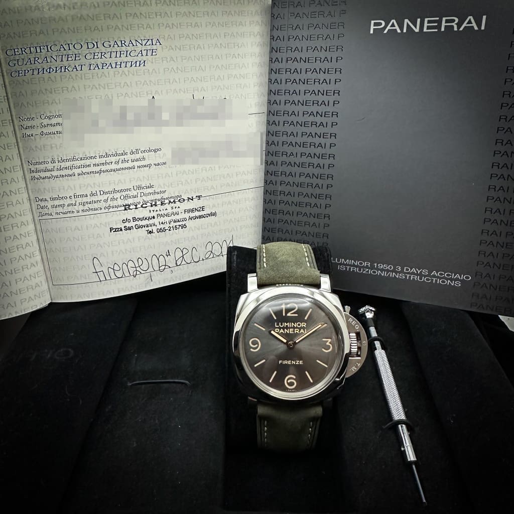 Panerai Special Editions Luminor 1950 3 Days Firenze - PAM00605 - Gray Dial 47mm Special Edition at Regard Jewelry in Austin, Texas - Regard Jewelry