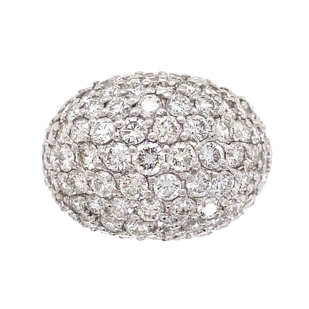 Platinum 5.51tcw Pave Diamond Dome Ring 21.2g, s6.75 at Regard Jewelry in Austin, Texas - Regard Jewelry