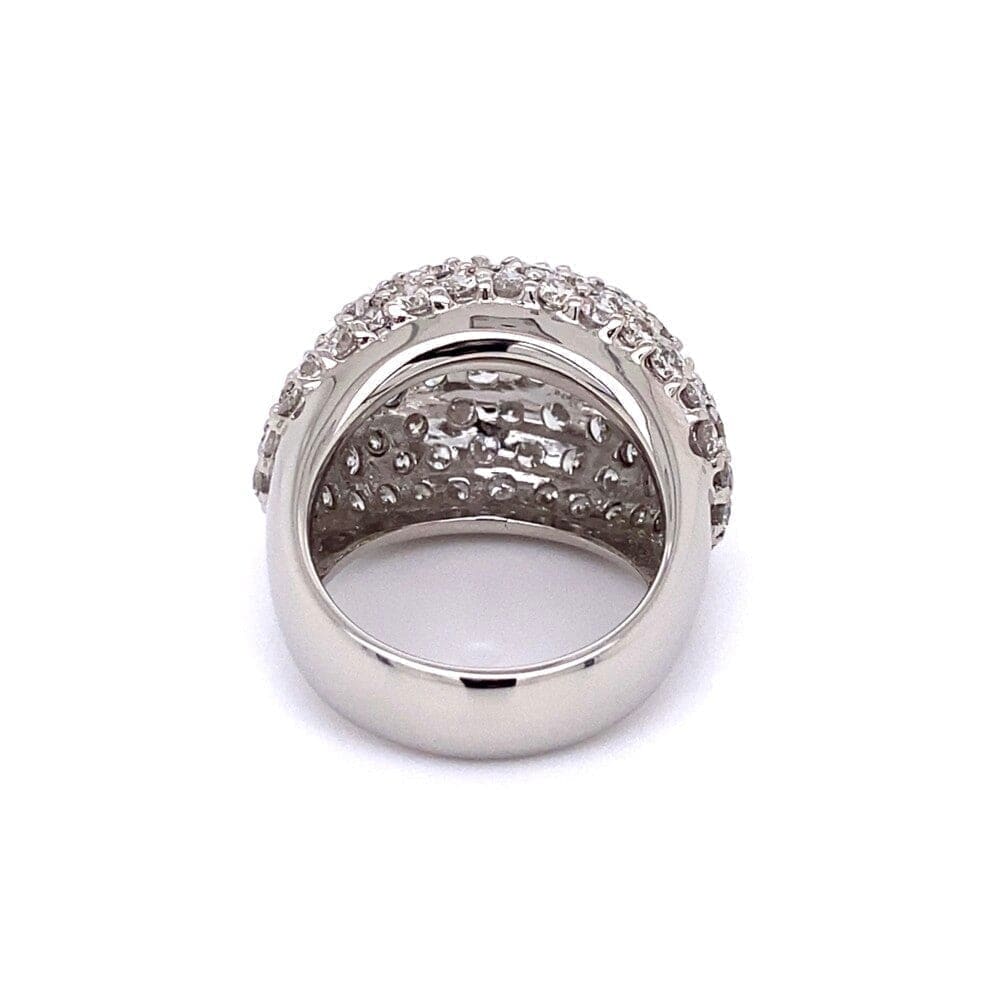 Platinum 5.51tcw Pave Diamond Dome Ring 21.2g, s6.75 at Regard Jewelry in Austin, Texas - Regard Jewelry