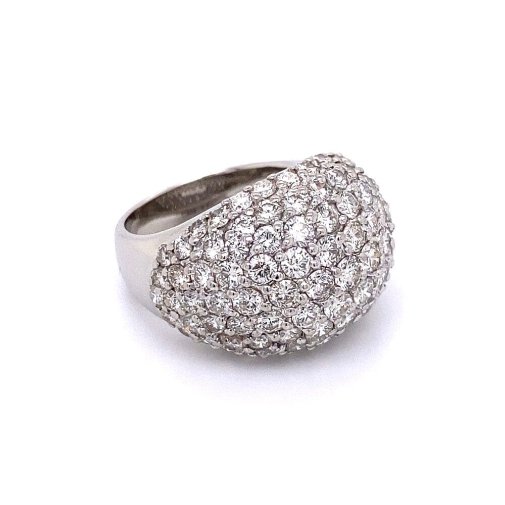 Platinum 5.51tcw Pave Diamond Dome Ring 21.2g, s6.75 at Regard Jewelry in Austin, Texas - Regard Jewelry