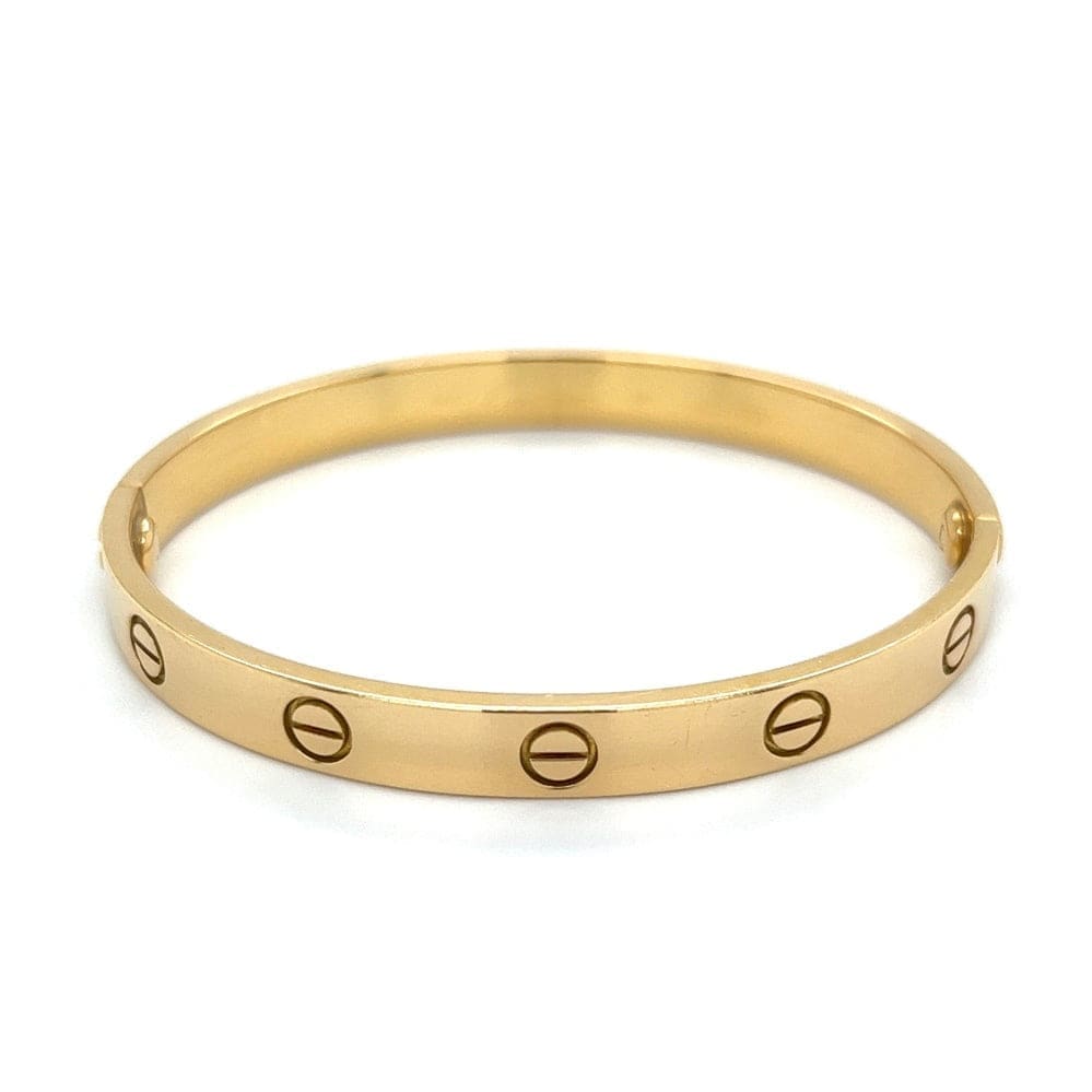 Pre-owned Cartier Love Bracelet 18k Yellow Gold at Regard Jewelry in Austin, TX - Regard Jewelry