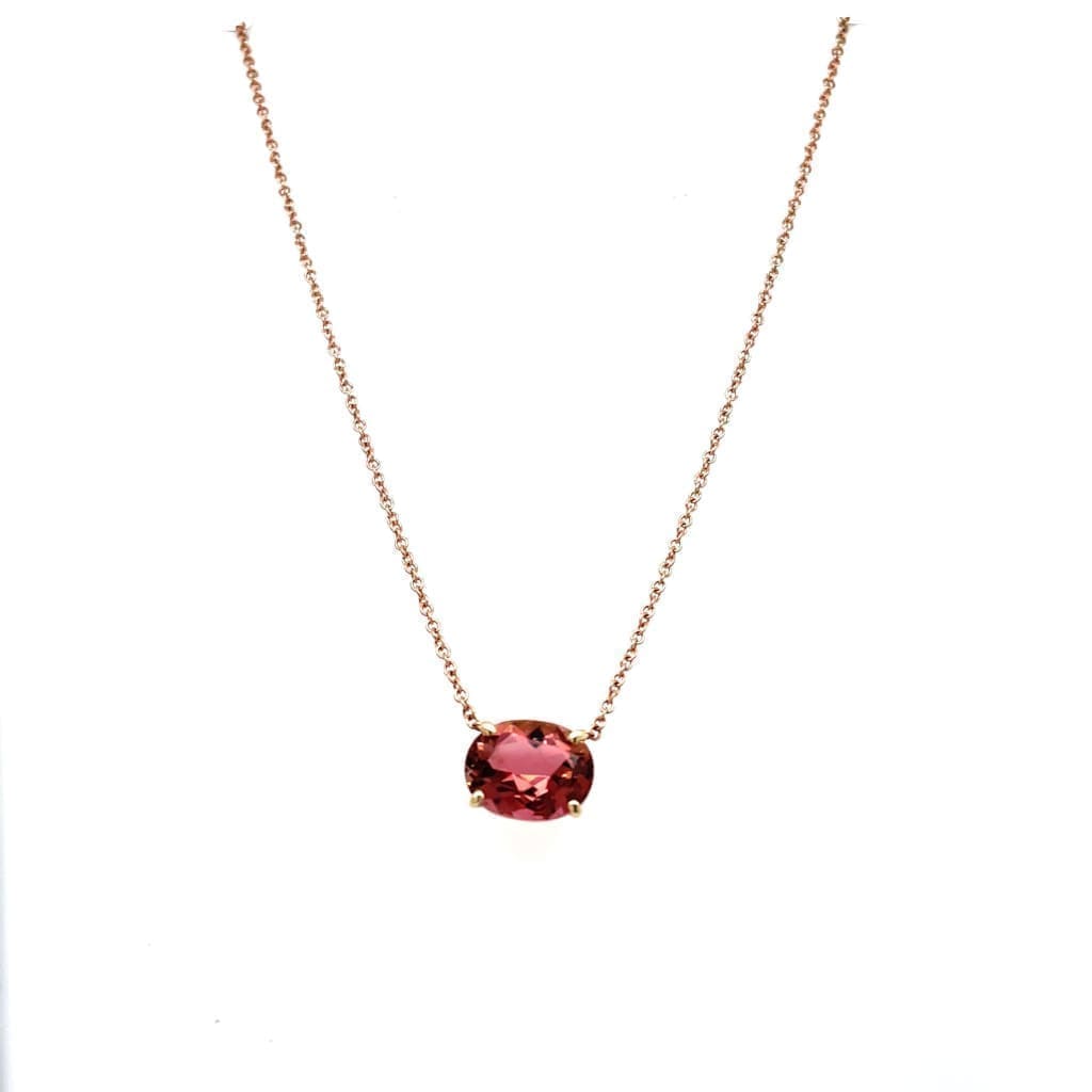 Regard Jewelry Red Ruby Set in 14k Yellow Gold Pendant at
