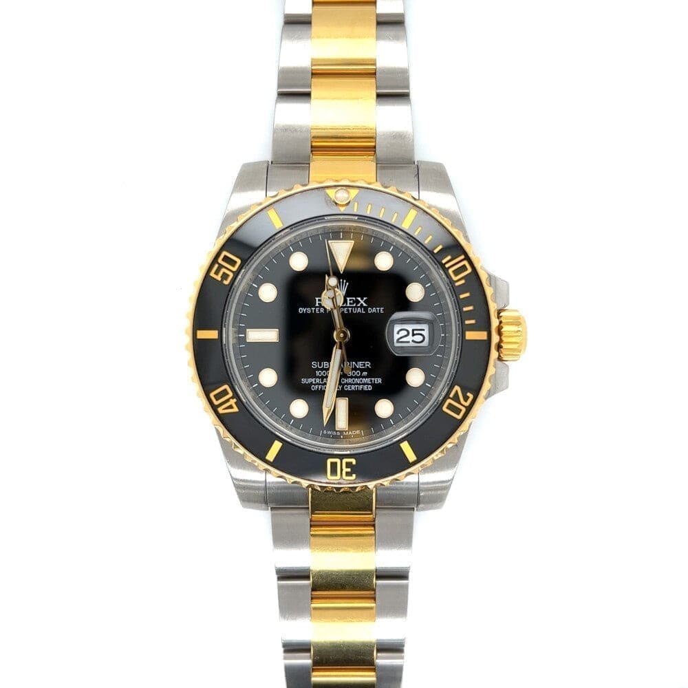 Rolex 2tone Submariner 18k & Steel Black Ceramic 40mm Watch at Regard Jewelry in Austin, Texas - Regard Jewelry