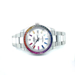 Rolex Datejust with Rainbow Sapphire Bezel at Regard Jewelry in Austin, Texas - Regard Jewelry