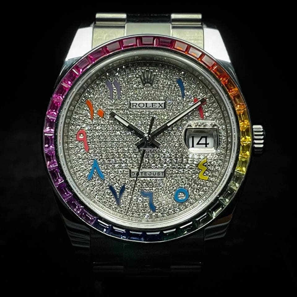 Rolex Oyster Perpetual DateJust in Rainbow at Regard Jewelry in Austin, Texas - Regard Jewelry