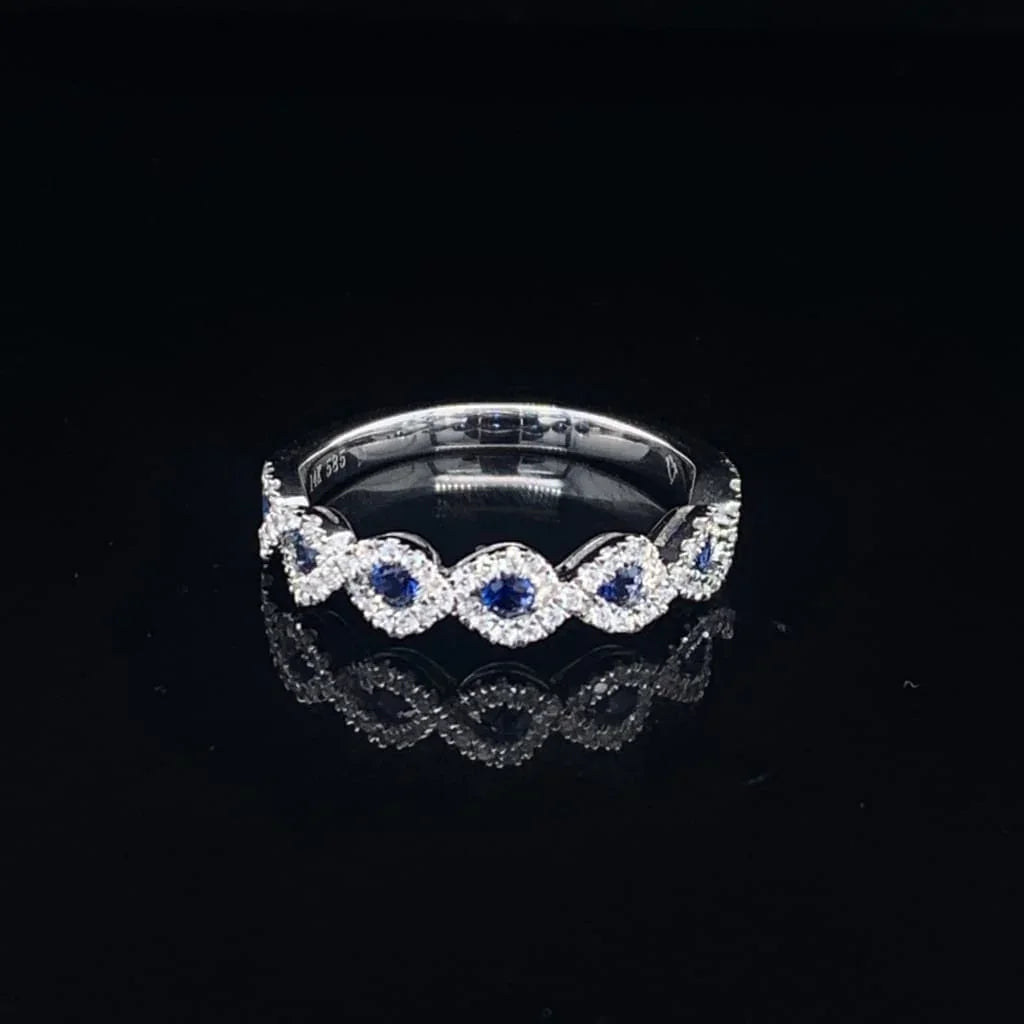Sapphire and Diamond Band at Regard Jewelry in Austin, TX - Regard Jewelry