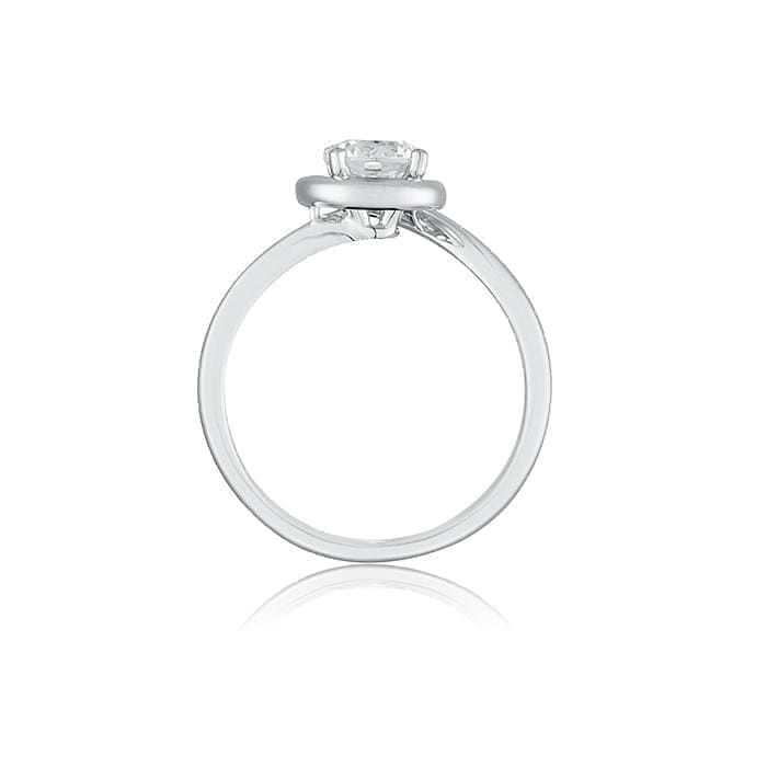 Solitaire Swirl Engagement Ring by Ron Rosen at Regard Jewelry in Austin Texas - Regard Jewelry