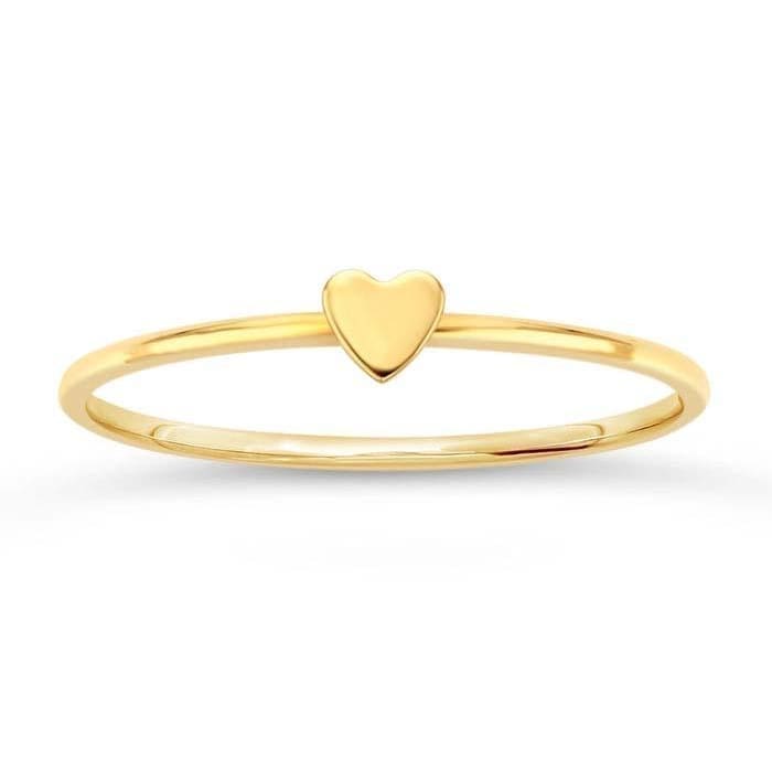 Stackable 14k Yellow Heart Ring at Regard Jewelry in Austin, Texas - Regard Jewelry