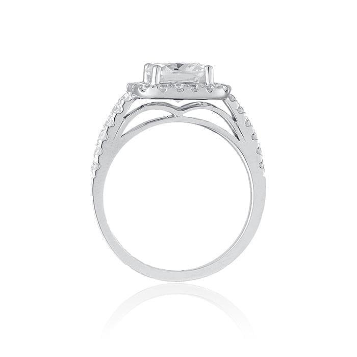 Thin Cushion Shape Diamond Halo Ring by Ron Rosen at Regard Jewelry in Austin, Texas - Regard Jewelry