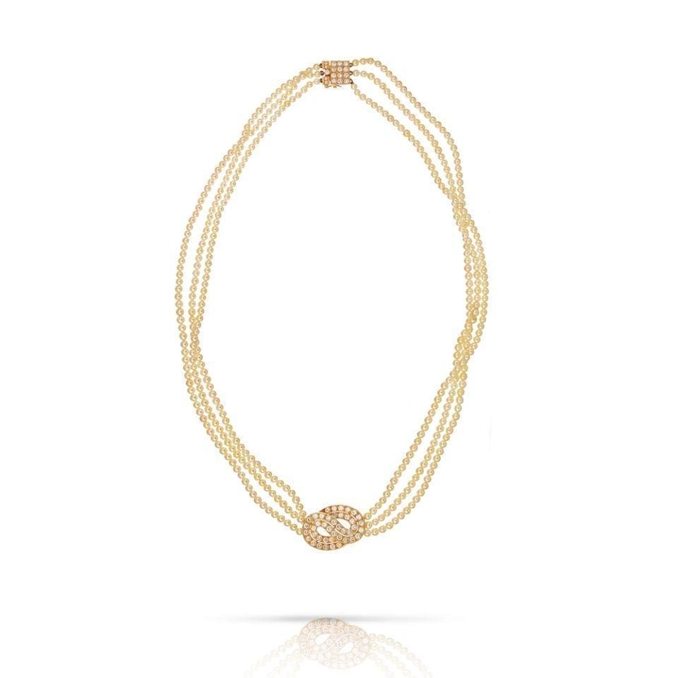 Van Cleef & Arpels Estate Diamond and Pearl Necklace at Regard Jewelry in Austin, Texas - Regard Jewelry