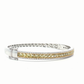 Fancy Yellow Diamond Bangle Bracelet in White Gold at Regard Jewelry Austin Texas