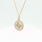 Yellow Gold Mother of Pearl Texas Charm Necklace Regard Jewelry Austen Texas