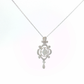 Vintage-Inspired Diamond Filigree Pendant Necklace — White Gold Regard Jewelry Austen Texas