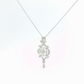 Vintage-Inspired Diamond Filigree Pendant Necklace — White Gold Regard Jewelry Austen Texas