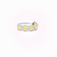 Fancy Intense Yellow Diamond Halo Eternity Ring in White Gold Regard Jewelry Austen Texas
