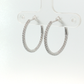 Diamond Hoop Earrings in White Gold Regard Jewelry Austin Texas
