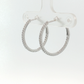 Diamond Hoop Earrings in White Gold Regard Jewelry Austin Texas
