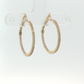 Diamond Pave Hoop Earrings in Yellow Gold Regard jewelry Austin Texas
