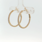 Diamond Pave Hoop Earrings in Yellow Gold Regard jewelry Austin Texas
