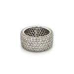 Load image into Gallery viewer, 18K WG 7 Row 10mm Pave 4tcw Diamond Band Ring at Regard
