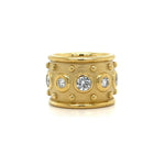 Load image into Gallery viewer, 18K YG Etruscan Style 1.93tcw RBC Diamond Eternity 15.25mm
