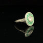 Platinum Art Deco 1.71tcw Diamond & Emerald Ring 4.8g, s7.75 at Regard Jewelry in Austin, Texas