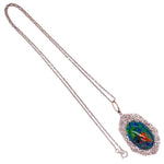 Load image into Gallery viewer, Platinum Art Deco 9.28ct Black Opal &amp; .90tcw Diamond Pendant Necklace Regard Jewelry Austin Texas
