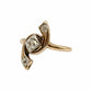14K YG Victorian 3 Diamond .50tcw Engraved Ring 3.0g Regard Jewelry Austin Texas