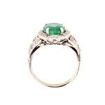 Load image into Gallery viewer, 2.60ct Emerald 1.25ct Diamond 18KW Art Deco (Circa 1920s)

