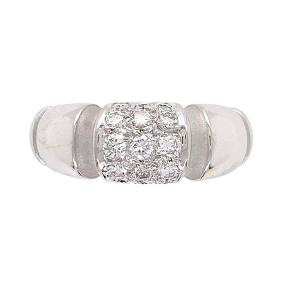 18K WG Mauboussin Paris .40tcw Diamond Polished/Brushed Band Regard Jewelry Austin Texas
