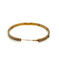 14K YG Art Deco .06tcw OEC Diamond & Syn. Sapphire Engraved Bangle Bracelet 11.8g Regard Jewelry Austin Texas