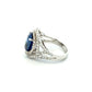 18K WG 8.10ct Oval Sapphire GIA & 1.20tcw RBC Diamond Ring Regard Jewelry Austin Texas