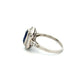 Platinum 3.37ct Rectangular Ceylon Sapphire GIA & .90tcw Baguette & OEC Diamond Ring Regard Jewelry Austin Texas