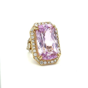 40ct Kunzite and Diamond Ring at Regard Jewelry in Austin TX