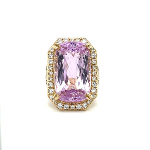 40ct Kunzite and Diamond Ring at Regard Jewelry in Austin TX