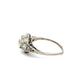 18K WG Art Deco .90ct OEC Diamond & .45tcw OEC Diamond Filigree Ring 3.6g Regard Jewelry Austin Texas