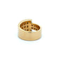 18K YG 2.73tcw Baguette Diamond Bias Ring 17.5g Regard Jewelry Austin Texas