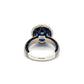 18K WG LUGANO 8.58ct Rnd Sapphire GIA, 1.75tcw RBC Diamond & 1.45tcw Sapphire Custom Ring 10.0g Regard Jewelry Austin Texas