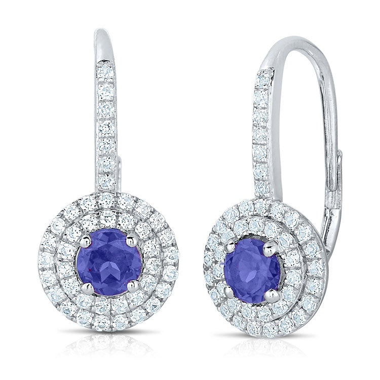 Sapphire and Diamond Dangle Earrings Regard Jewelry Austin, Texas