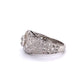 Platinum Art Deco Dome .40ct OEC & .75tcw Diamonds Regard Jewelry Austin Texas