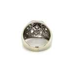 Load image into Gallery viewer, 14K WG Scattered Old Cut 1.40tcw Diamond 14mm Dome Ring Regard Jewelry Austin Texas
