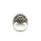 Platinum European Cut Diamond &Sapphire Filigree Ring | Regard Jewelry Austin Texas